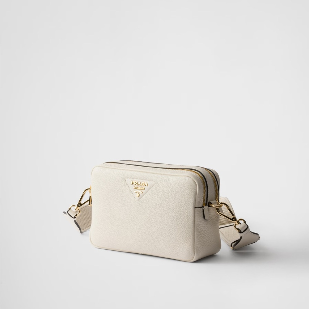 Prada White Calfskin Small Leather Shoulder Bag - Picture 2 of 9